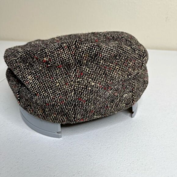 Vintage Tweed Newsboy Cap Cabbie Peaky Blinders Brown Union Made USA Men Large - Picture 4 of 9